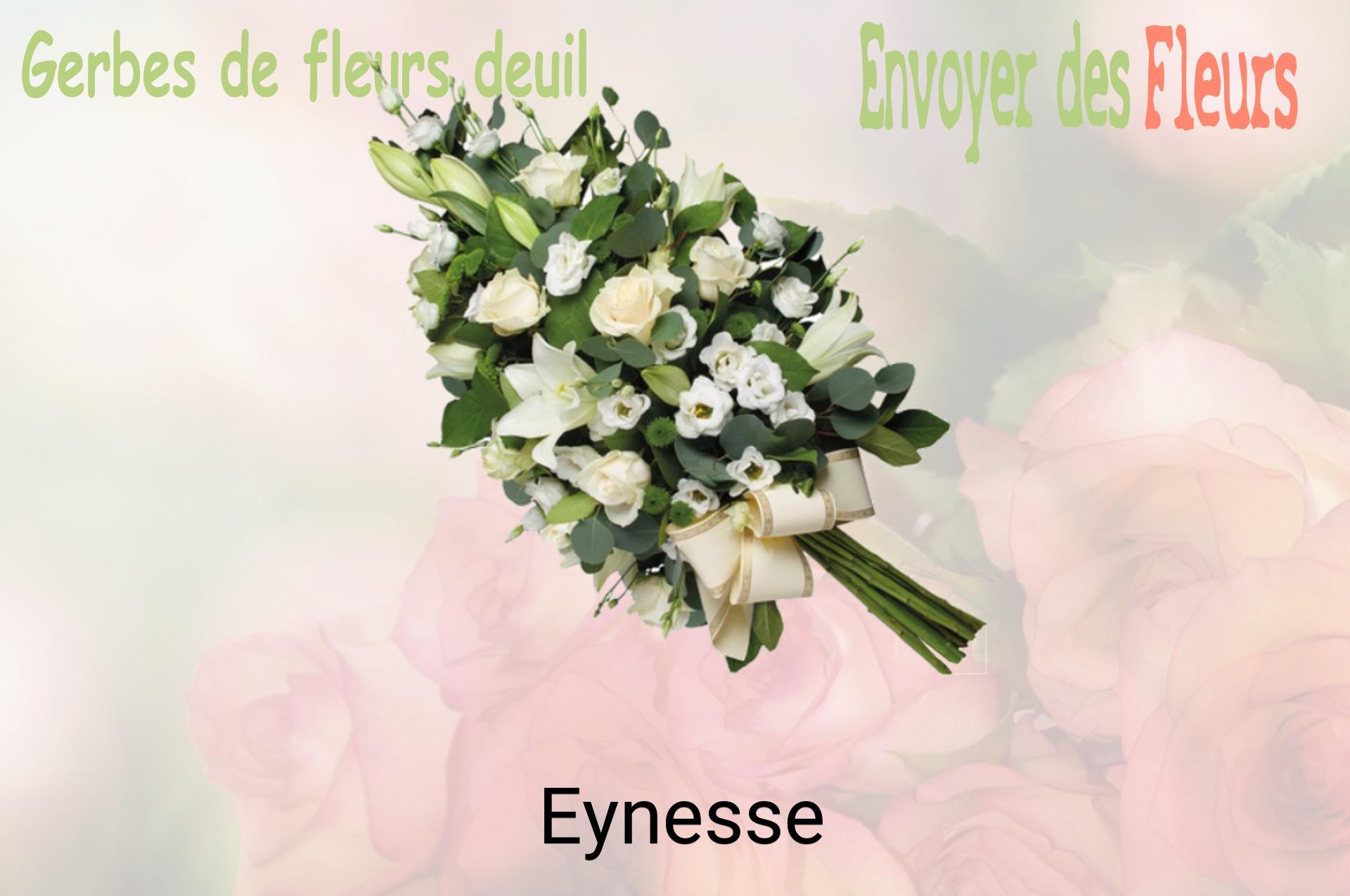 Gerbe de fleurs de deuil livrée à Eynesse